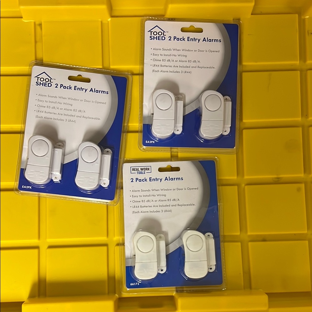 White Entry Alarm 2-Pack